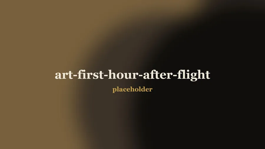 The first hour after a long-haul flight